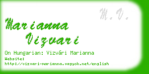 marianna vizvari business card